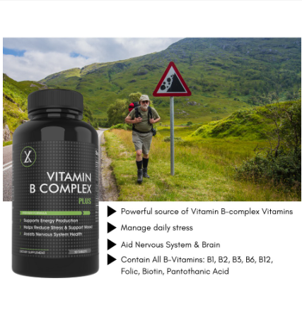 LX Nutrition Vitamin B Complex  Assists Nervous System (50 Tablets per Bottle)