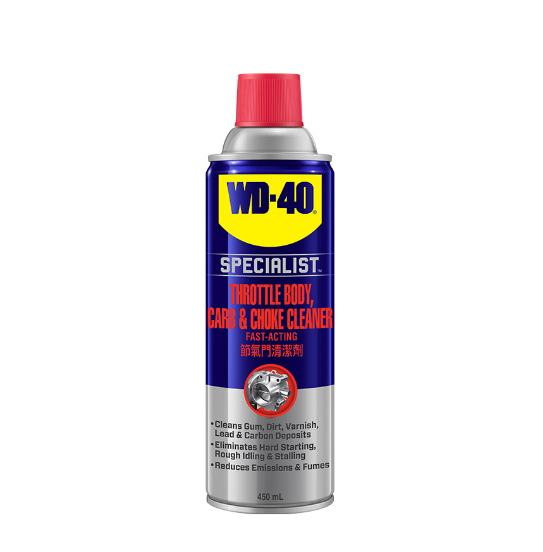 WD40 Specialist Throttle Body Carb Choke Cleaner 450ml