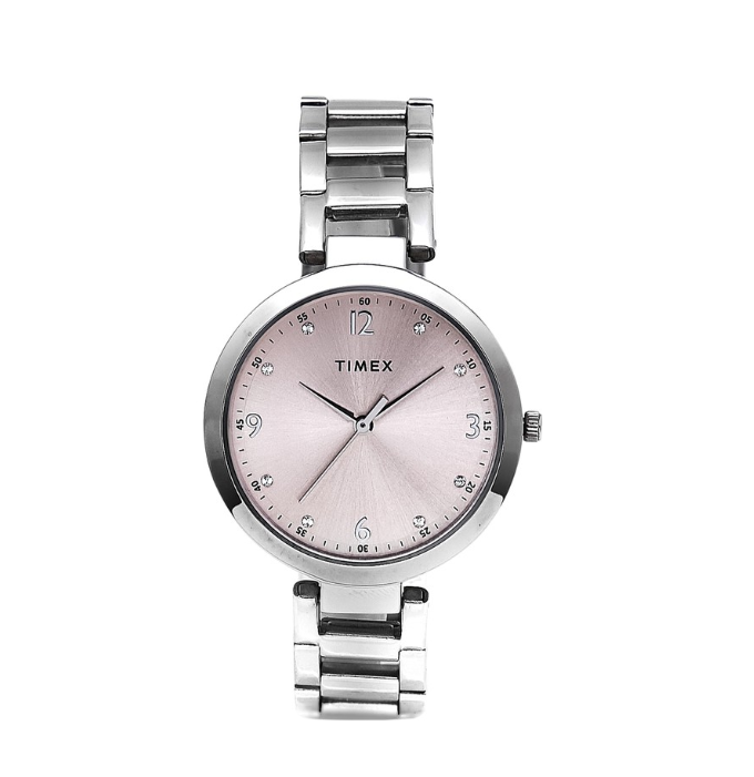 Timex X2 Series Silver Stainless Steel Analog Quartz Watch For Women TW00X201E CLASSICS