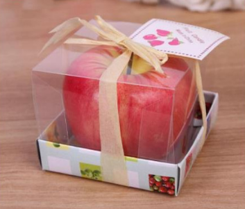Home Red Apple Shape Fruit Scented Candle Gift Wedding Decoration Valentine's Day Christmas Candle