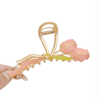 Lovito Women Flowers Hair Clips L63AD226 ( Pink )