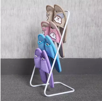 Shoe Rack Slipper Bathroom Bedroom Living Room Simple Storage Rack Iron Multi-Layer Removable Drain
