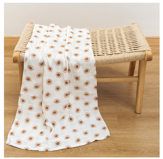 Happyflute Muslin Blanket 70 Bamboo Plus 30 Cotton Baby Swaddle Soft Newborn Bath Towel Baby Wrap Sleepsack Stroller Cover 120x110CM S19