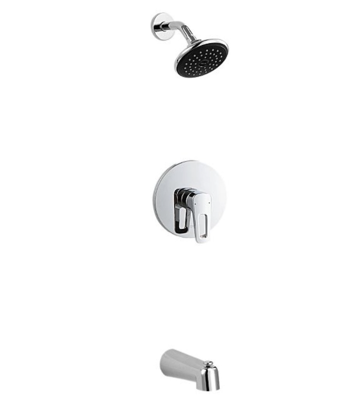 Delta Grail Collection 44075-LP In-Wall Tub & Shower Touch Clean 127mm Raincan Showehead