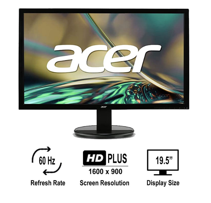Acer K202HQL bi 19.5” HD+ 60Hz LED TN 5ms Ergonomic Tilt VisionCare Technology Monitor
