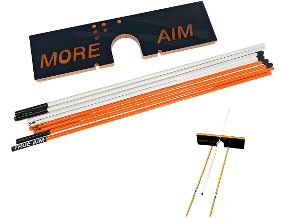 Golf Training Aid with 3 Alignment Sticks & 5 Swing Plane Improves Aim and Alignment.Lightweight Portable Indoor Outdoor Training Aid