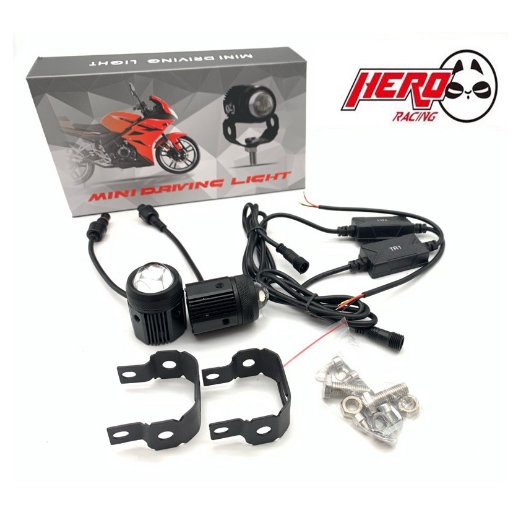 Mini Driving Light Spotlight Foglight White and Yellow Universal 1Pair V1/V3/V5