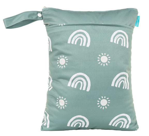 Happyflute Wetbag For Baby Diapers Nappies Waterproof Reusable Diaper Bag With Two Zipper 30cmx40cm S8