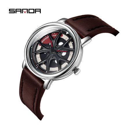 SANDA Original watches for men Analog Quartz Watch sports watch Stainless steel strap 1025 7