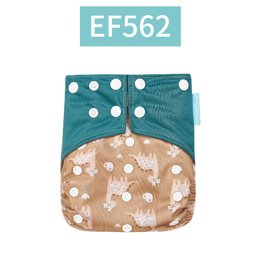 Happyflute Baby Cloth Diapers Double Gusset Bamboo Charcoal Inner Washable Cloth Nappy Without Insert D4