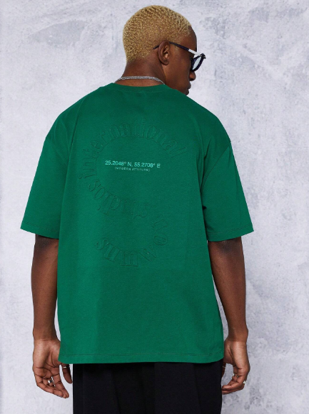 SUMWON Tee With Embossed Back Graphic Print