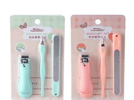 LAMEILA 3pcs Nail Clipper Set 3036