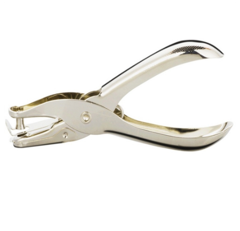 FSF Office One Hole Puncher 6mm Ticket Puncher Circle Metal Single Hand Held Hole Punch