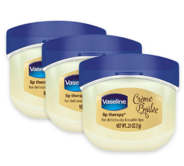 Vaseline Lip Therapy Lip Balm Creme Brulee 7g (Bundle of 3)