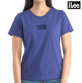 Stylistic Mr. Lee Ladies Basic Tees Trendy Round Neck Top For Women Relaxed Fit 120520-U Blue