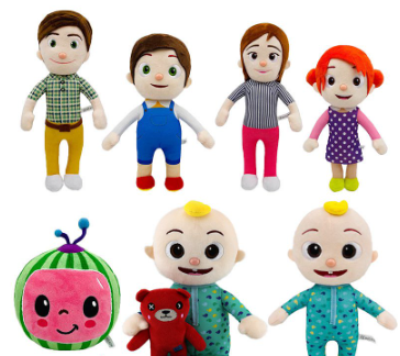 15-33cm Cocomelon Plush Toy Cartoon TV Series Cocomelon Family JJ Family Sister Brother Mom Dad Dall Toy Kids Gift Chrit