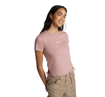 Converse Women's Wordmark Fashion T-Shirt - Night Flamingo