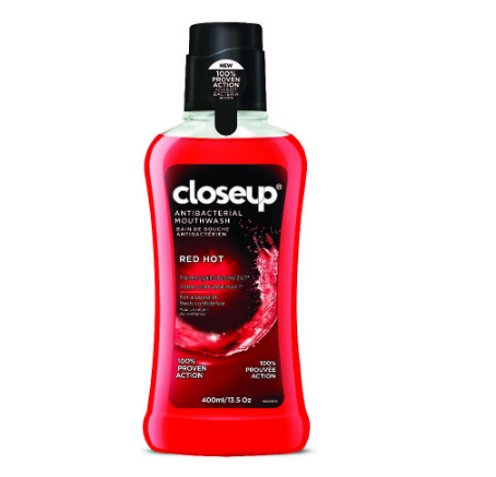 Closeup Antibacterial Mouthwash Red Hot 400ml