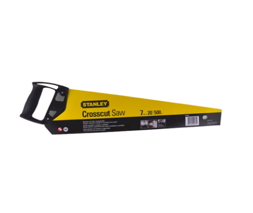 Stanley 20-081-23 Hand Saw Crosscut 6T/7PT 20" (Plastic Handle)