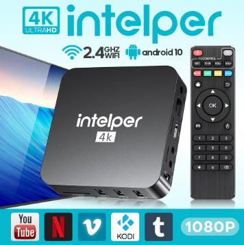 Intelper 4K HD TV Box 2.4GHz WiFi Connection MaliG31 CPU Mediaplayer Set Top Box