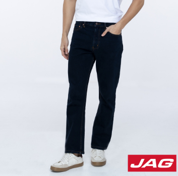 Jag Men's Straight Cut Jeans in Charcoal Blue