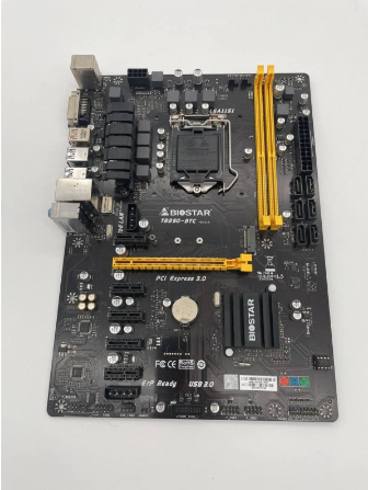 B250 Btc Support Intel 6th and 7thgen 1151 MOTHERBOARD no backplate