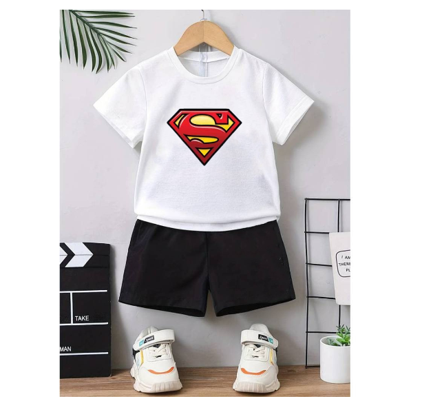 Boy Clothes Corp Terno for Kids Boys Fashion Sando Shorts Set Summer Tshirt  S23
