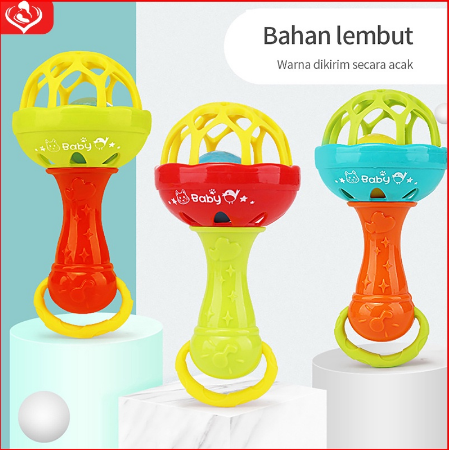 Baby Rattle Toy Baby Silicone Teether Rattle Toy BPA Free Safe for Boy Girl Kids