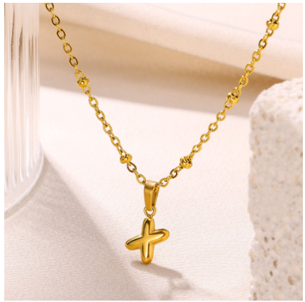 Letter Necklace for Women, 18K Gold Plated Balloon Initial Necklaces Personalized Gold A-Z Alphabet Pendant Cute Name Choker Necklace X