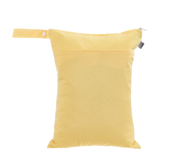 Reusable Waterproof Dry Double Pocket Cloth Handle Diaper Wet Bag 22