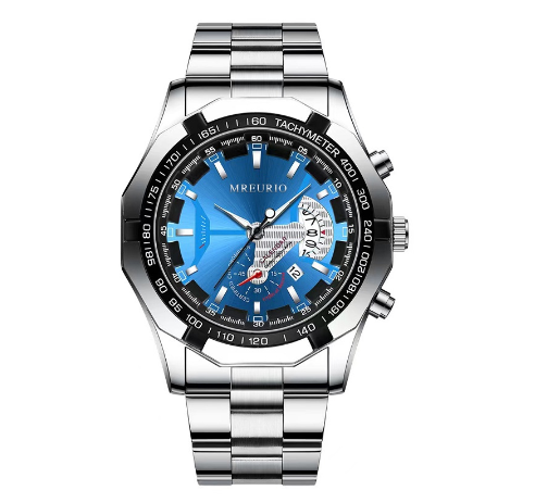 Original Luxury Golden Fashion Men's Watch Calendar Luminous Waterproof Stainless Steel Watch M7