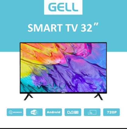 GELL 32-Inch Flat-Screen TV Non-Smart TV With Wall Bracket
