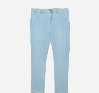 Penshoppe 5-Pocket Skinny Jeans For Men (Light Blue)