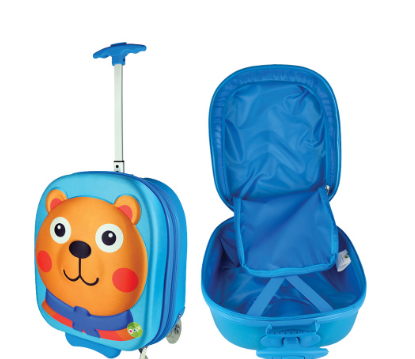 Oops Happy Trolley  Bear - Waterproof Soft 3D Trolley Bag for Kids - Unisex