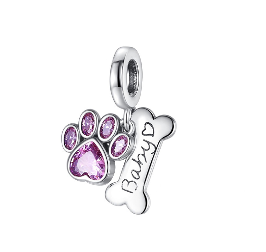 925 Silver Trinkets Balloon Charms Beads for Bracelet Pan Security Chain d032