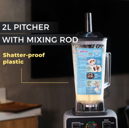 Astron Ice Power Heavy Duty Ice-Crushing Blender (1500W) (2L Capacity)