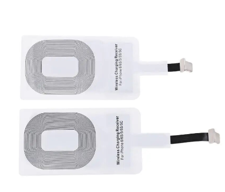 Ultra Thin Qi Standard Wireless Charging Coil Receiver Pad For iPhone 5 5S 6Plus 6S 6SPlus 7 8 7Plus Smart Charging Adapter