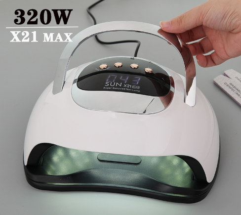 320W SUN X21 MAX UV LAMP 72 LEDs UV Light Nail Dryer Red Lights Not Black hands Automatic Quick Dry