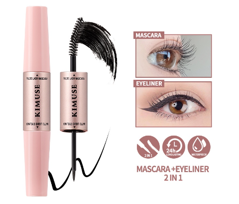 Kimuse The Queen 2 in 1 Waterproof Mascara Eyeliner