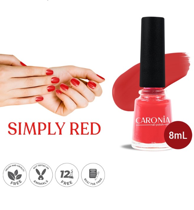 Caronia Nail Polish Simply Red 8ml