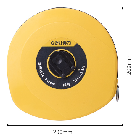 Deli 20/30/50M Fiber Measure Tape Measuring Ruler Tape Leather Tape Measure ToolDL9820/DL9830/DL9850