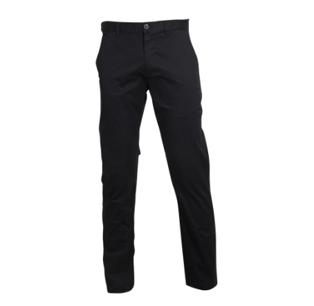 GIORDANO Men's Cotton Blend Slim Tapered Pants - Signature Black