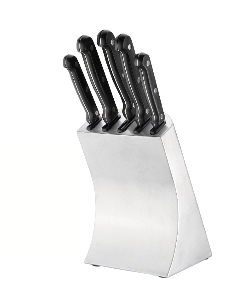 Masflex 6-piece Knife Set w/ Stainless Steel Block