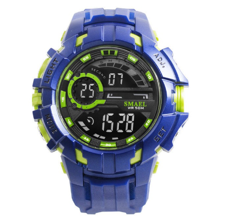 SMAEL 1610 Men LED Digital Clock Wristwatches Electronic Big Dial Men's 50M Waterproof Outdoor Sports Watch M1