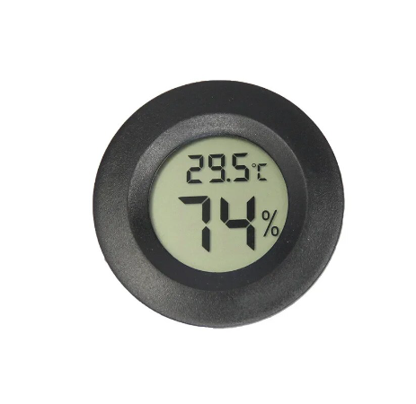 Outdoor Sports Thermometer, Reptile Electronic Hygrometer, Round Hygrometer, Camping Equipment Tool Accessories, Outdoor Gadget