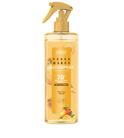 Fresh Peach Mango Alcospray 500ml