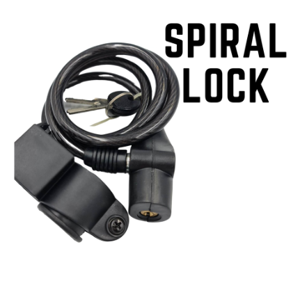 BIKE LOCK SPIRAL KEY TYPE