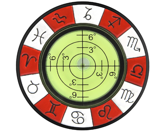 Golf Green Reader, Magnetic Zinc Alloy Round Bubble Level, High Precision Reader, Golf Ball Markers for Putting Green, Golf Accessories for Men Gift, Golf Training Equipment