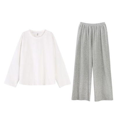 Lovito Women Casual Plain Colorblock Pajama Sets LNA27032 (Multi-Color)