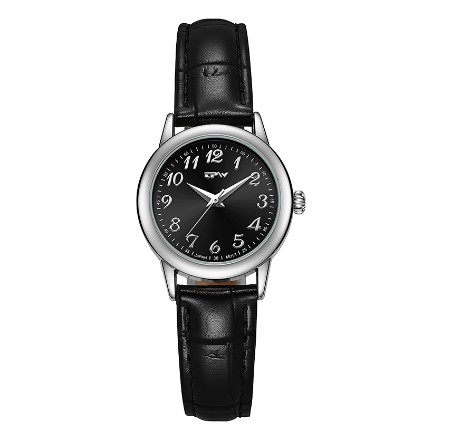 TPW Watch for Women 28mm Small Size Dial Watches Easy Reader Japan Quartz Movement Wrist Watch BLACK
